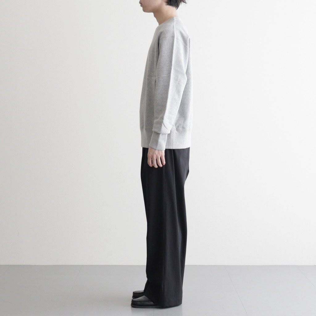 Brushed Cotton Gabardine Wide Straight Pants #BLACK [GM261-40395]
