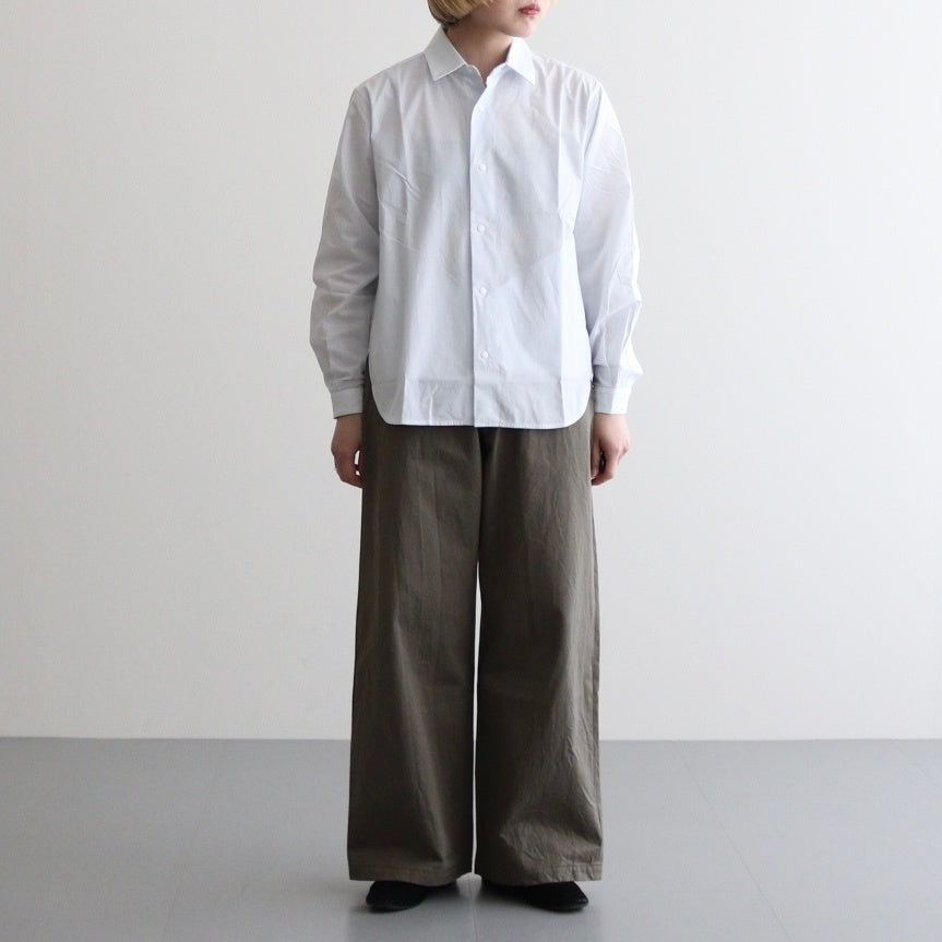 COMFORT SHIRT RELAX LONG #sax st [64103]