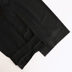 SUPER FINE TROPICAL WOOL TWO-TUCK SLACKS #BLACK [A25SP04MT]