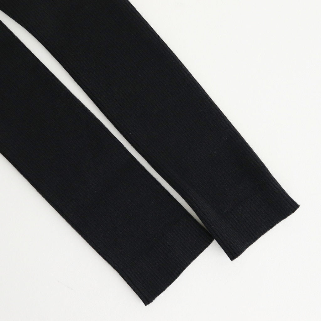 COTTON HIGH GAUGE RIB KNIT CROPPED CREW NECK CARDIGAN #BLACK [A00C04HR]