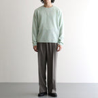 SUPER LIGHT WOOL TWO-TUCK SLACKS #TOP BROWN [A26AP03OS]
