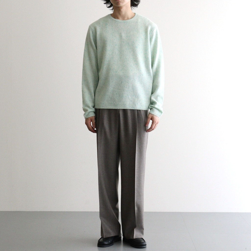 SUPER LIGHT WOOL TWO-TUCK SLACKS #TOP BROWN [A26AP03OS]