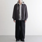 Brushed Cotton Gabardine Swing Top Jacket #CHARCOAL [GM261-30394]