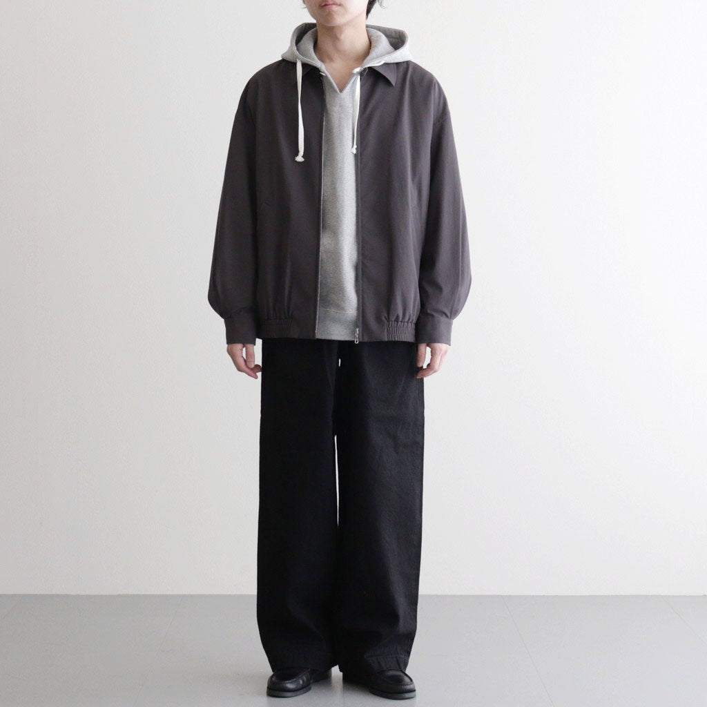 Brushed Cotton Gabardine Swing Top Jacket #CHARCOAL [GM261-30394]