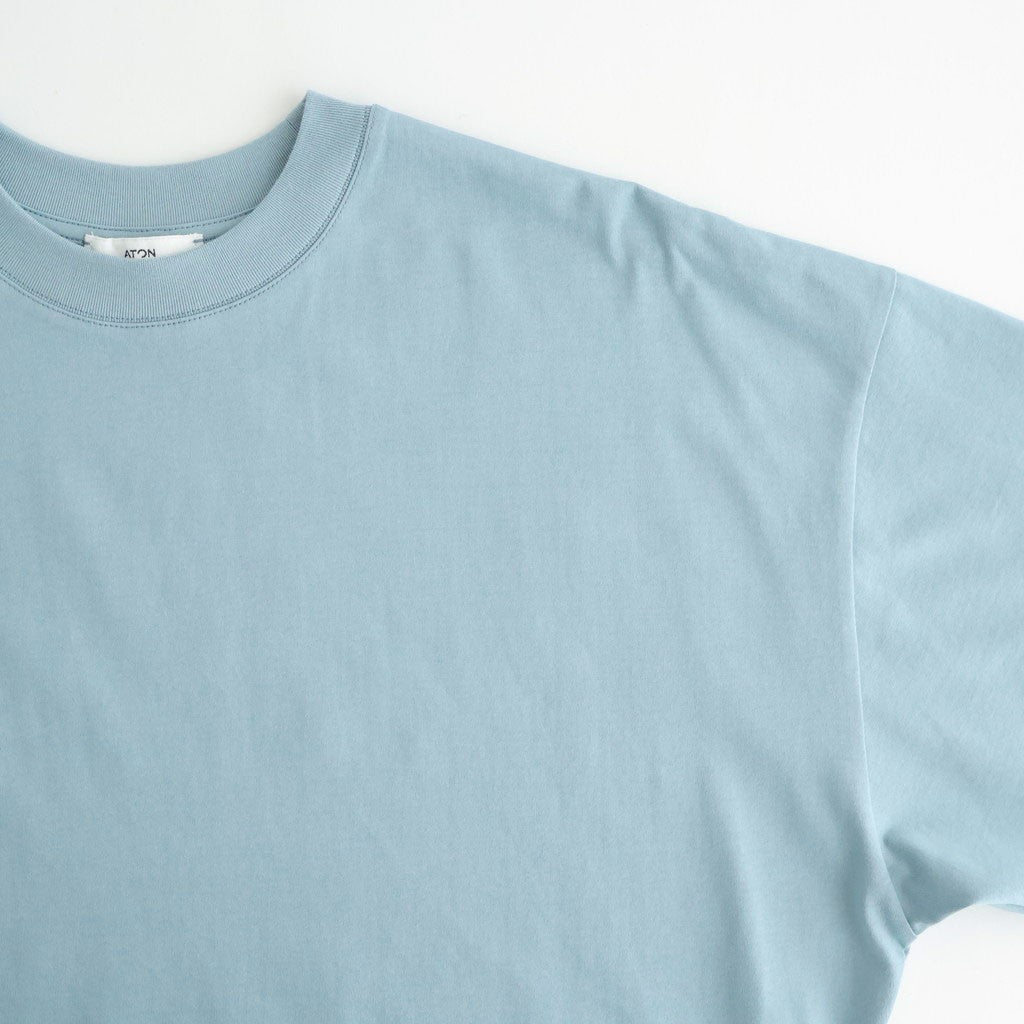 SUVIN 60/2 WIDE SLEEVE T-SHIRT #SAX [KKAGLM0016]