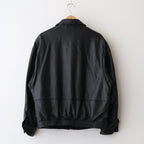 Leather Flight Jacket #BLACK [YK25FW01017B]