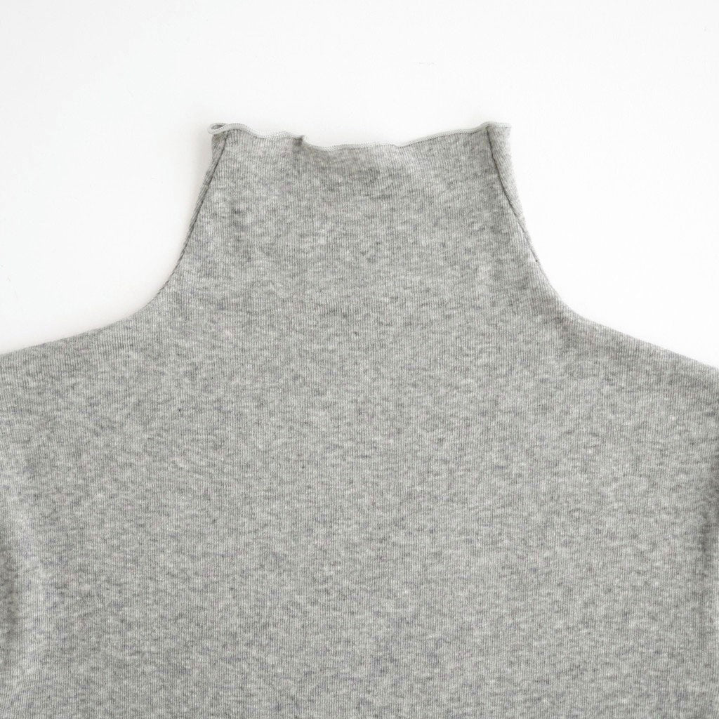 Soft Fraise Turtleneck Tops #GRY [12620602]
