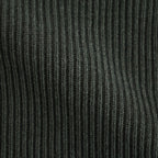 SUPER FINE WOOL RIB KNIT V-NECK P/O #TOP DARK OLIVE [A26AV03RK]