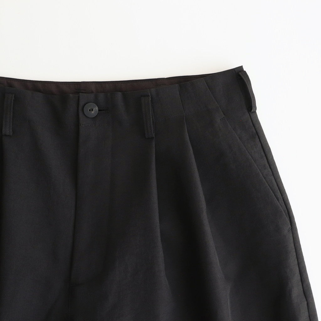 ドライポリシンプル2タックワイドPT #BLACK [D125-P453]