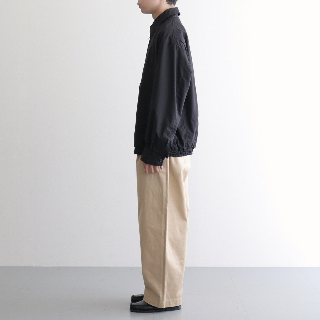 POWDER COTTON SWING TOP BLOUSON #BLACK [FSC254-30061]