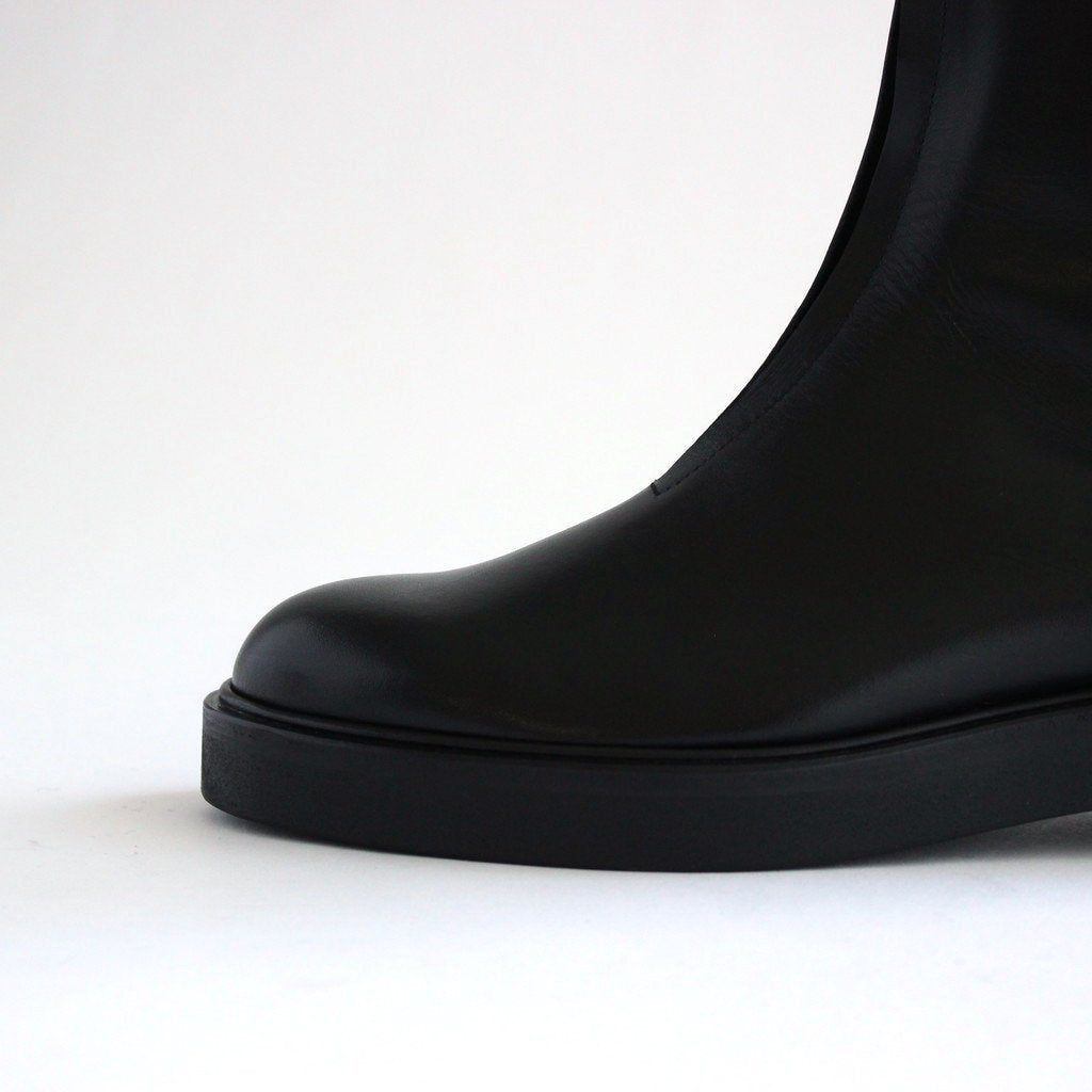 FRONT-ZIP BOOTS #BLACK [BSS2234005]