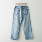 FADED SELVEDGE LIGHT DENIM WIDE PANTS #LIGHT INDIGO [A26SP03DE]