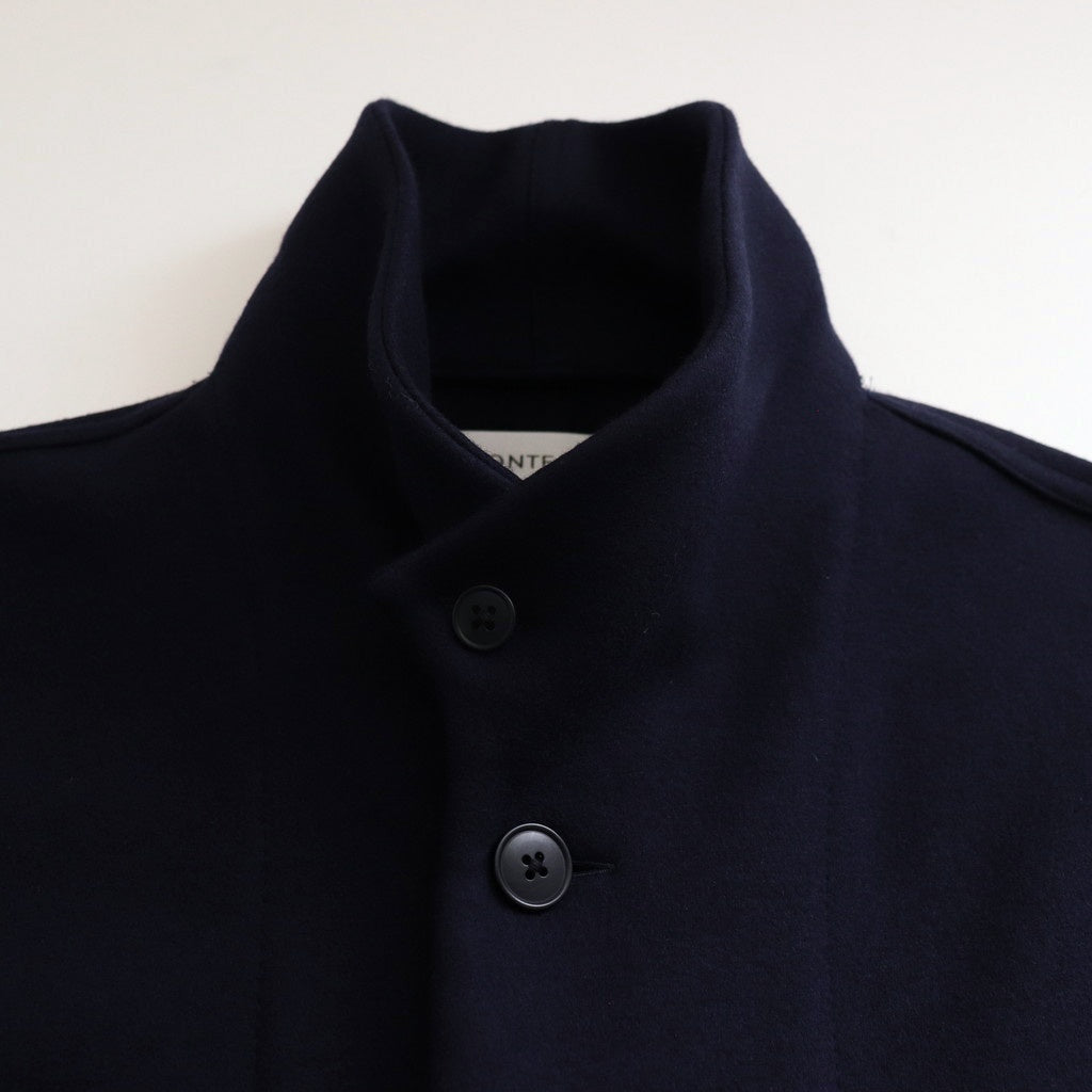 STAND COLLAR COAT #navy [54553]