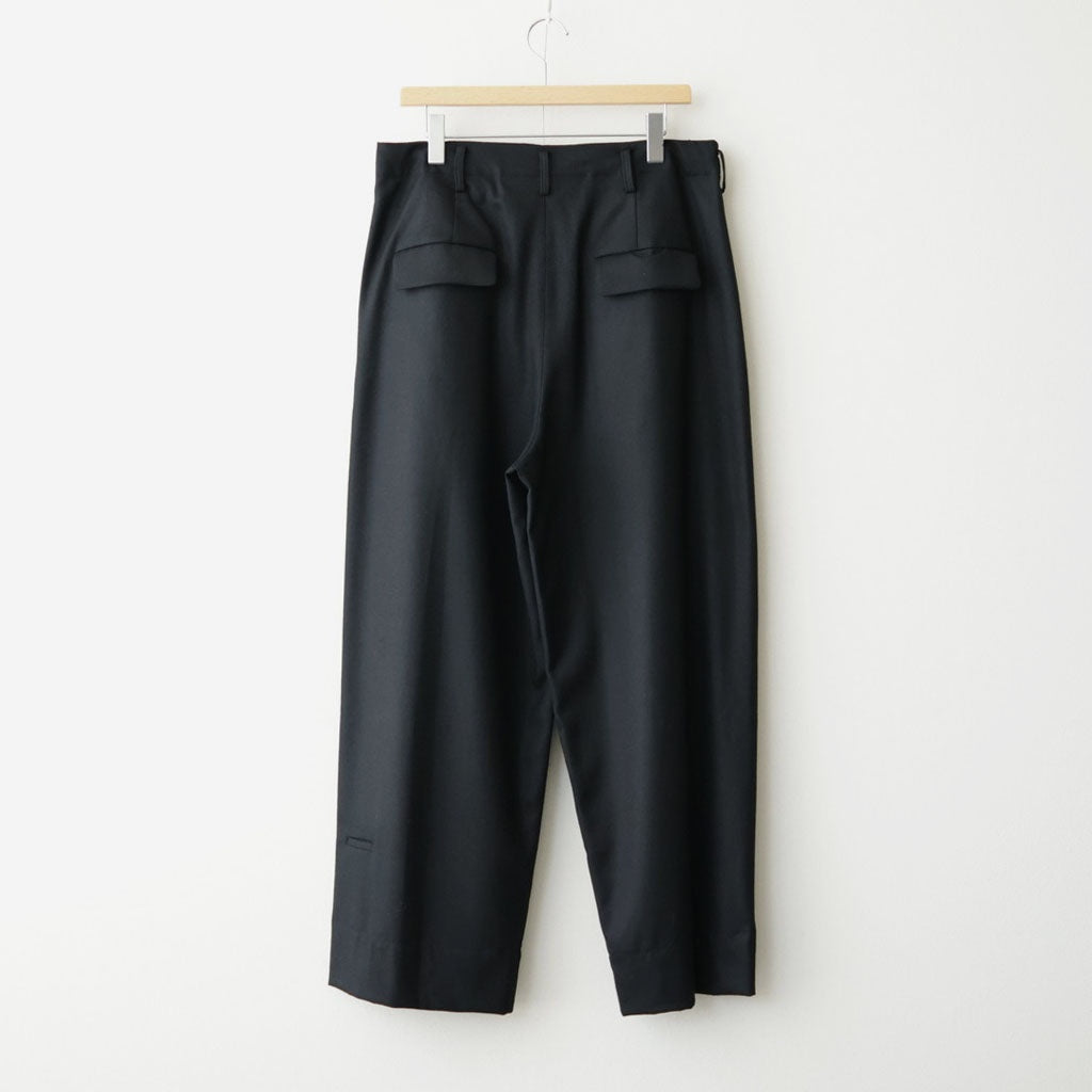 よそいきシンプル2タックワイドPT #BLACK [D226-P153]