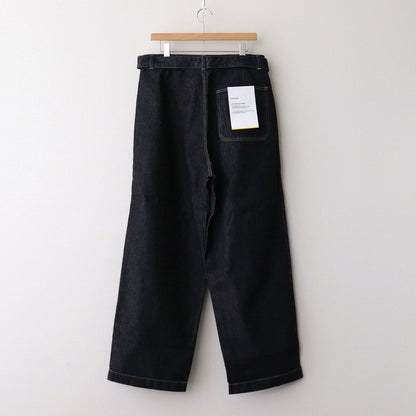 Colorfast Denim Belted Pants #NAVY [GM243-40210B]