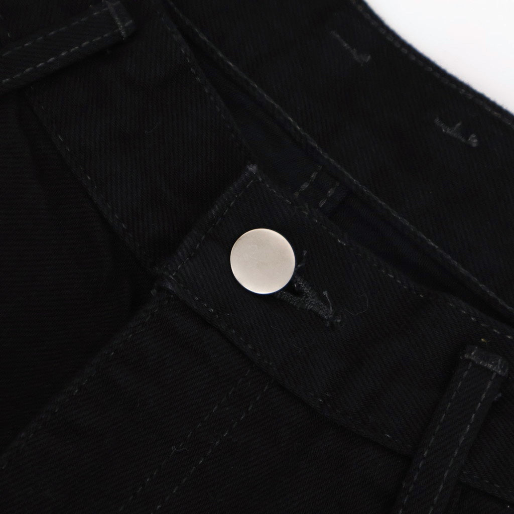 ONE WASH BLACK DENIM ASHLEY JEANS #BLACK [N0025]