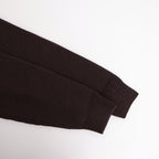 SUPER FINE WOOL RIB KNIT SHIRT CARDIGAN #TOP BROWN [A25AC01RK]