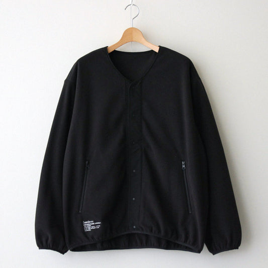 SYNTHETIC FLEECE CARDIGAN #BLACK [FSC243-30093]