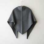 Soft Wool Triangle Stole #STONE GRAY [GU263-90601]