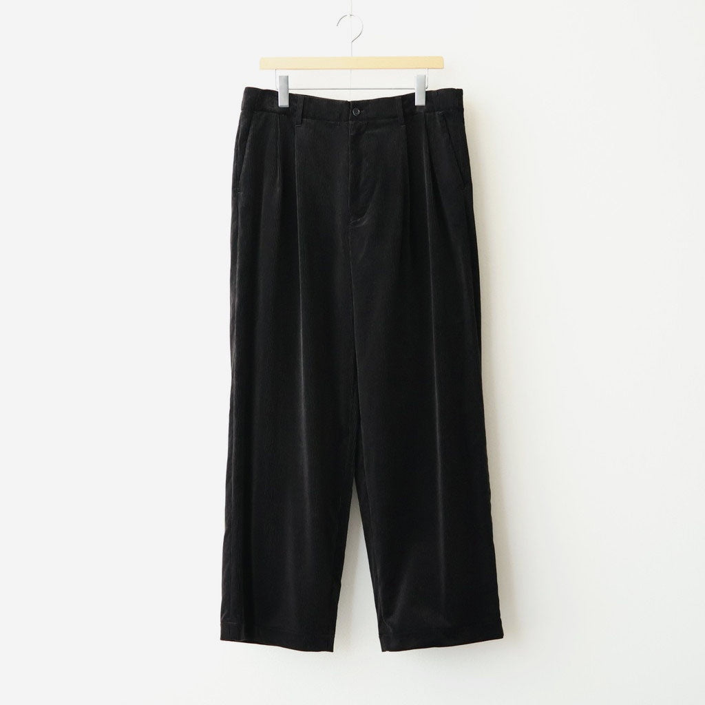 Suvin Corduroy Wide Straight Trousers #BLACK [GU263-40213B]