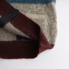 MOHAIR BORDER CARDIGAN #PURPLE [YK23FW0571S]