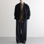 ウールサージ 製品縮絨ジャケット #BLACK [HP-J105-051]