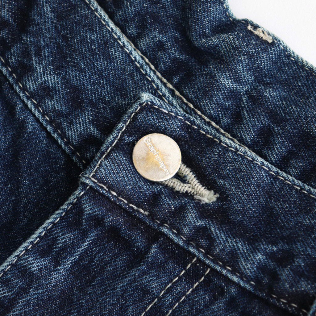 Selvage Denim Two Tuck Pants #INDIGO_DARK FADE [GU253-40061DB]