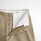 CHINO TROUSERS - WIDE STRAIGHT #KHAKI [11062601]