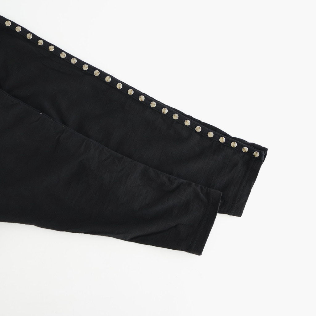 PEARL BUTTON TEE #BLACK [26330906]