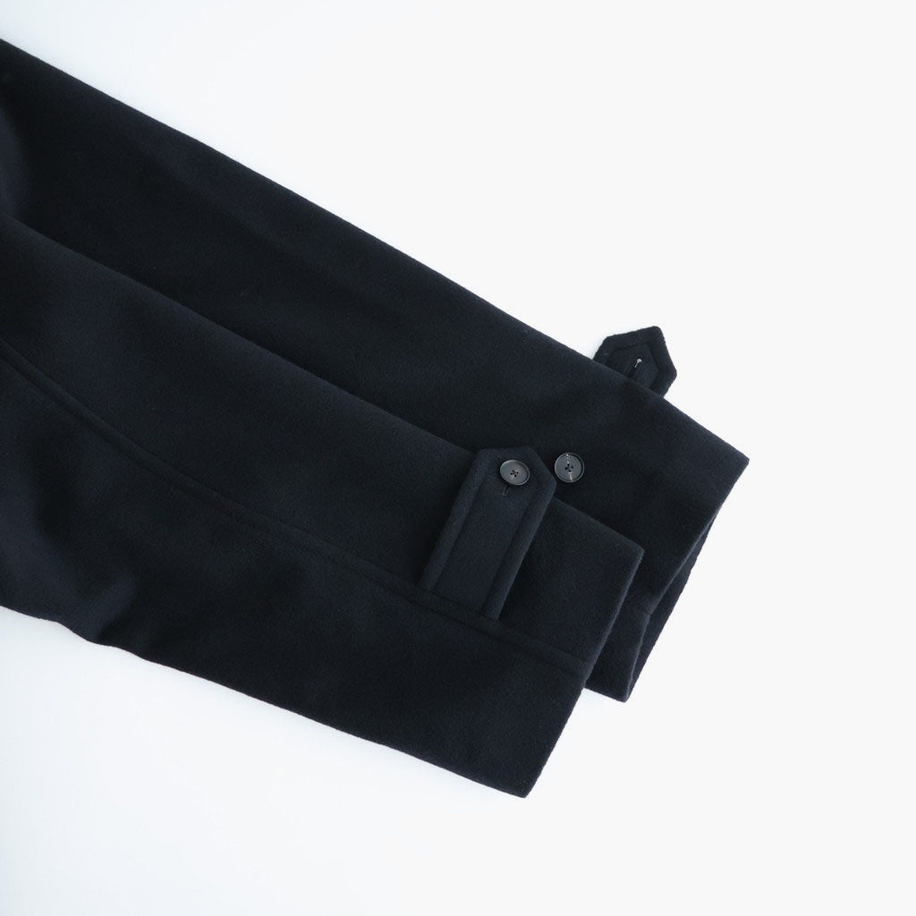 SUPER FINE WOOL MOSSER SOUTIEN COLLAR COAT #BLACK [A26AC01WM]