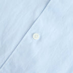 SHRINK COTTON LAWN OVERSIZED HALF SLEEVE SHIRT #SAX [BLAGLM0402]