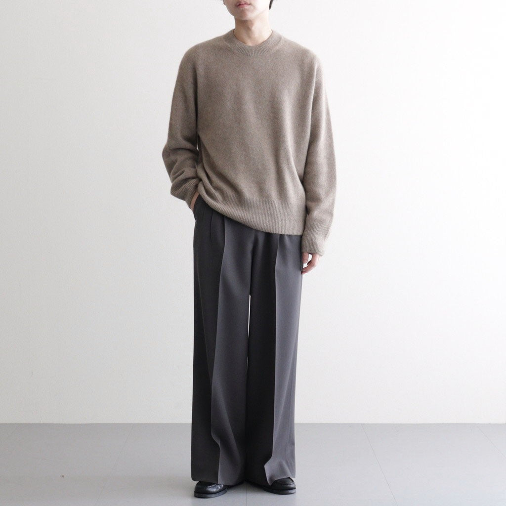 3pleated Wide-leg Trousers #CHARCOAL [YK26SS01170P]