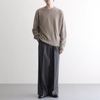 3pleated Wide-leg Trousers #CHARCOAL [YK26SS01170P]
