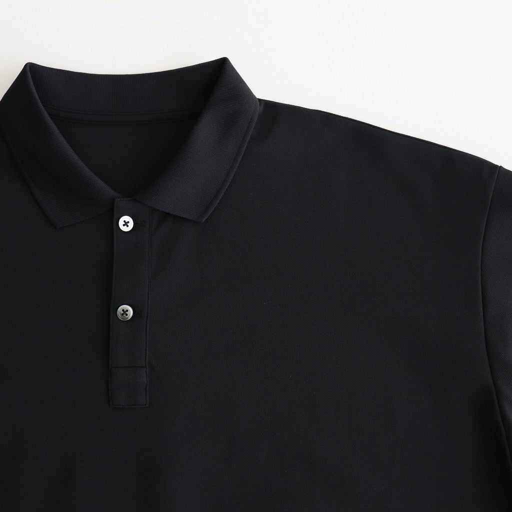 DRY PIQUE JERSEY S/S POLO #BLACK [FSC251-70230]