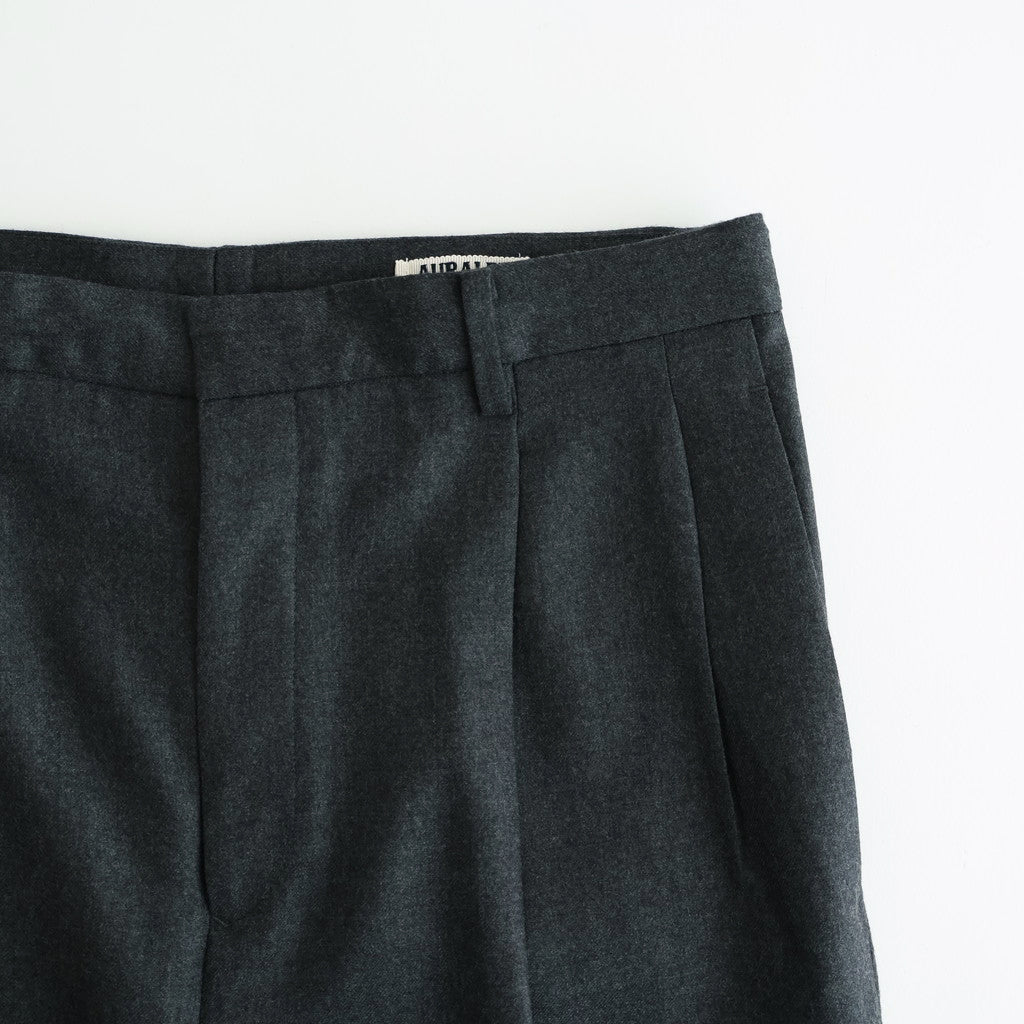 SUPER LIGHT WOOL TWO-TUCK SLACKS #TOP CHARCOAL [A25AP05OS]