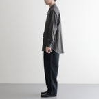 綿チェックジップシャツジャケット #GRAY [HP-B023-051]