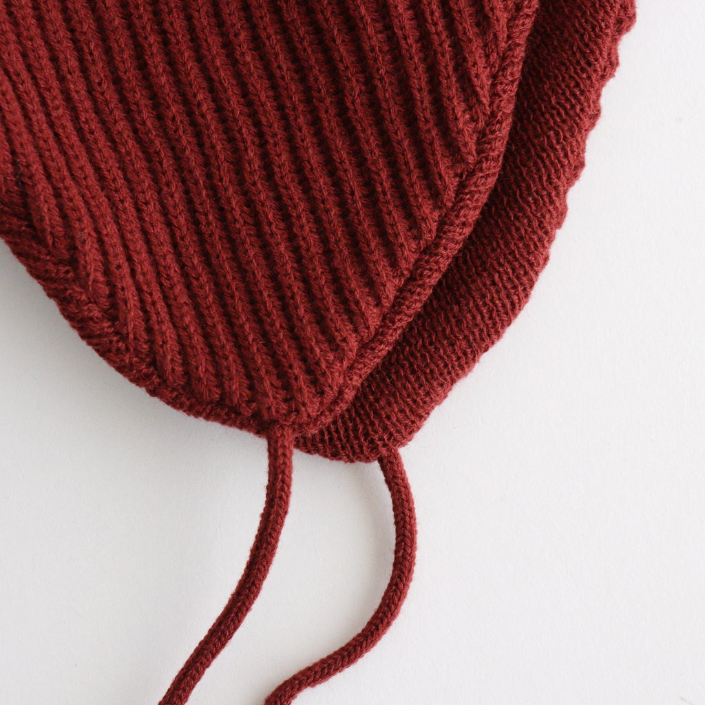 EAR FLAP BEANIE #MAROON [R5115-AW25]