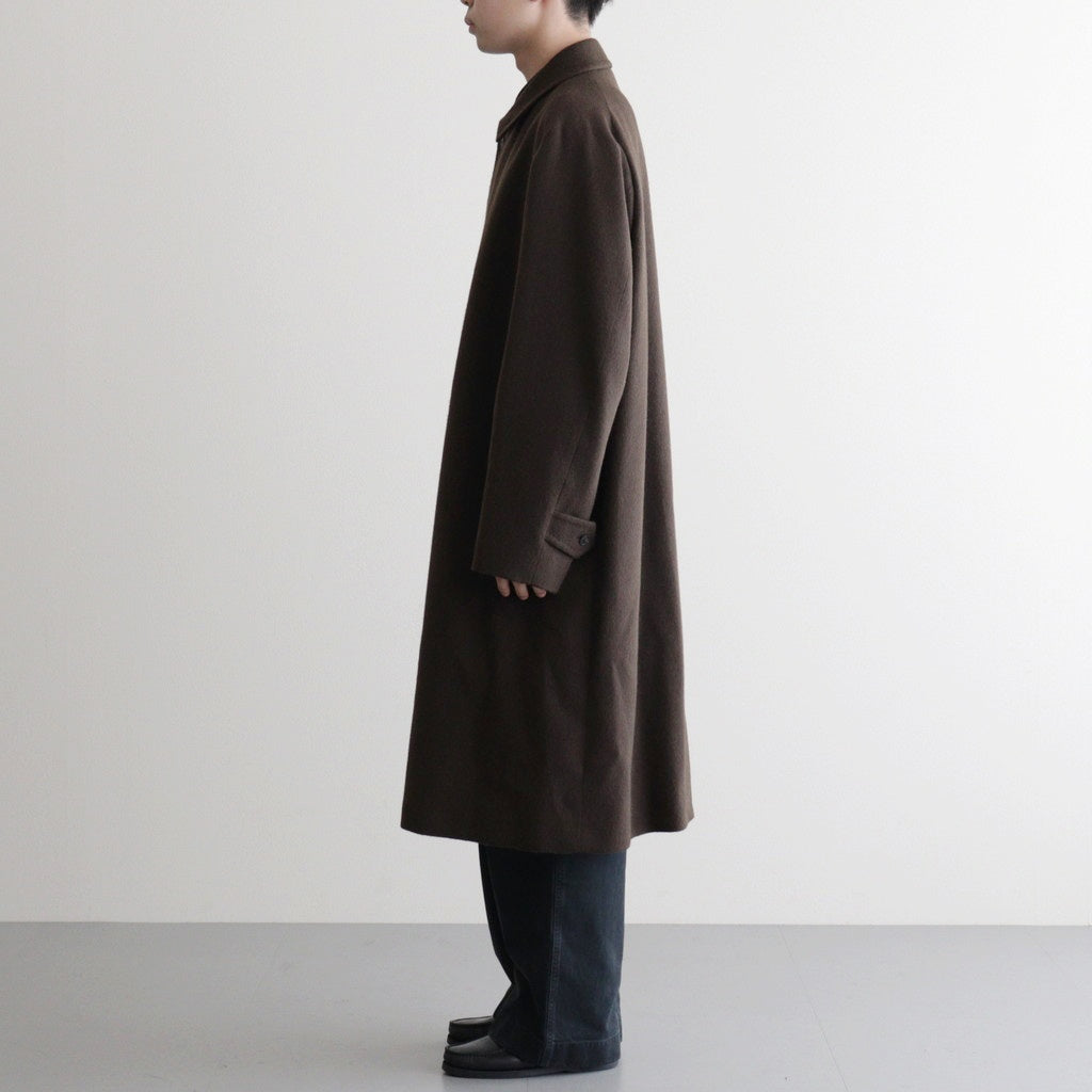 BABY CAMEL FLANNEL COAT #DARK BROWN [A25AC01BF]