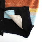 COLOR COMBINATION MOHAIR CARDIGAN #MULTI STRIPES [ST.534-2]