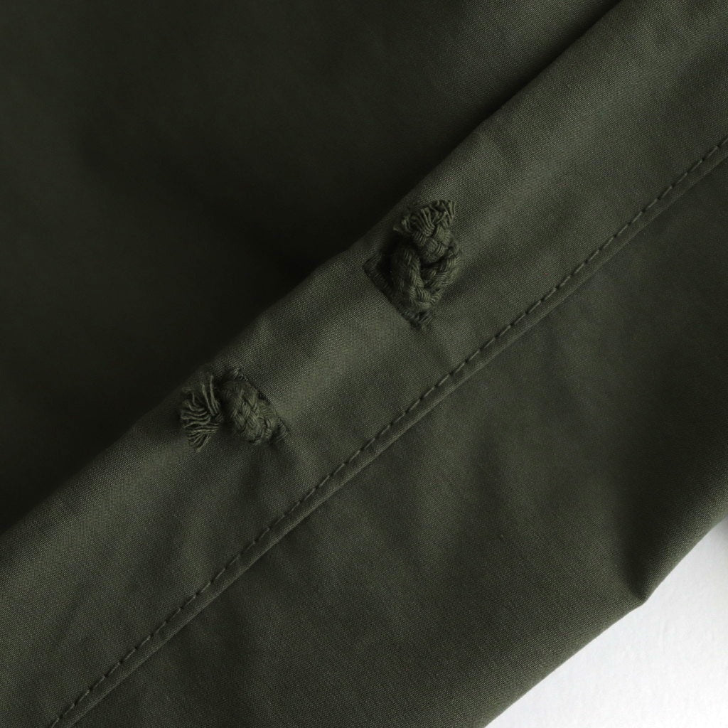 綿エステルウェザー オーバーパンツ #KHAKI [HO-P021-051]