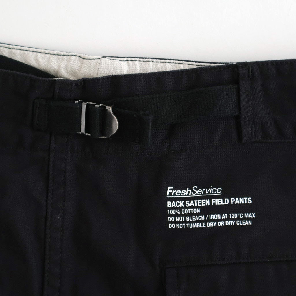 BACK SATEEN FIELD PANTS #BLACK [FSC253-40145]
