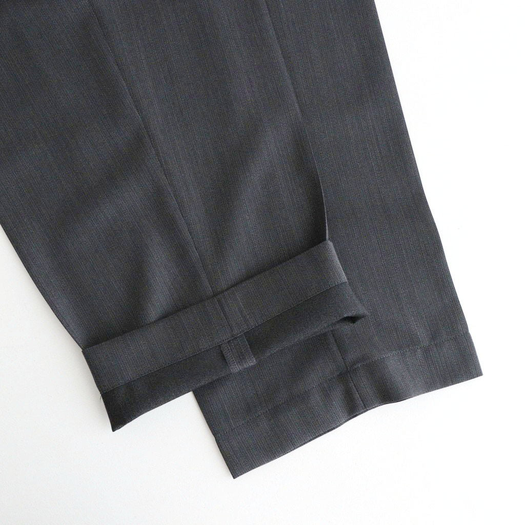 Melange Herringbone Pleated Wide Trousers #GRAY [GM261-40332]