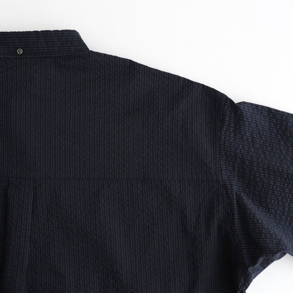 SEERSUCKER S/S B.D SHIRT #NAVY×BLACK [FSC261-50228]