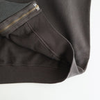 PRODUCT DYED PIMA LIGHT SWEAT ZIP PARKA #INK BLACK [A25AP01MS]