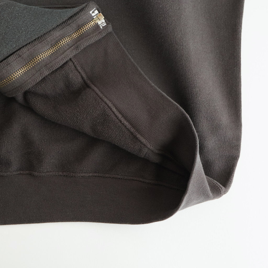 PRODUCT DYED PIMA LIGHT SWEAT ZIP PARKA #INK BLACK [A25AP01MS]