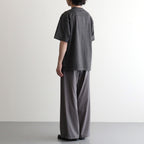 GARMENT-DYED YOKE T-SHIRT #CARBON [YK26SS01296CS]
