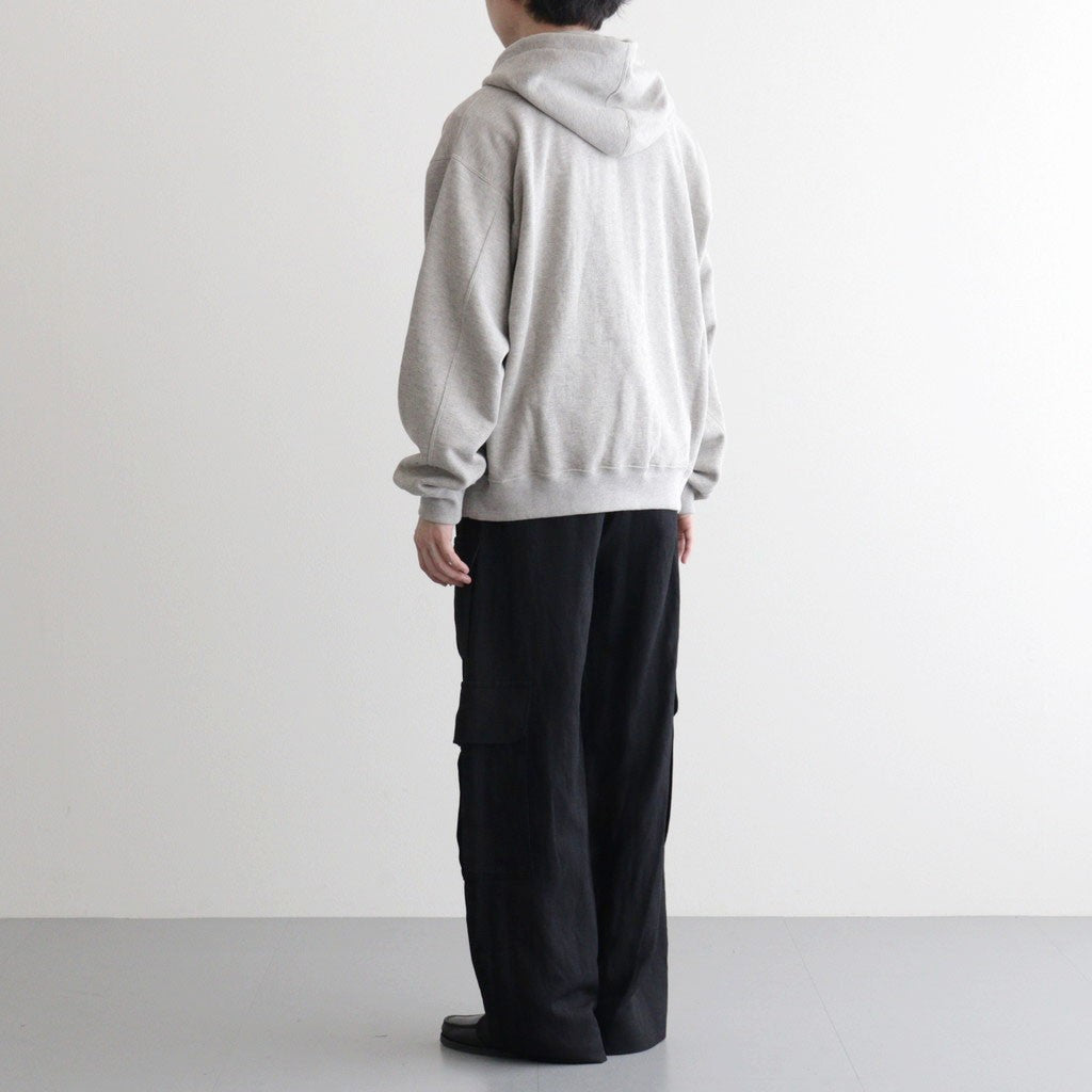 COTTON CASHMERE SWEAT ZIP HOODY #GREY [ST.1469]