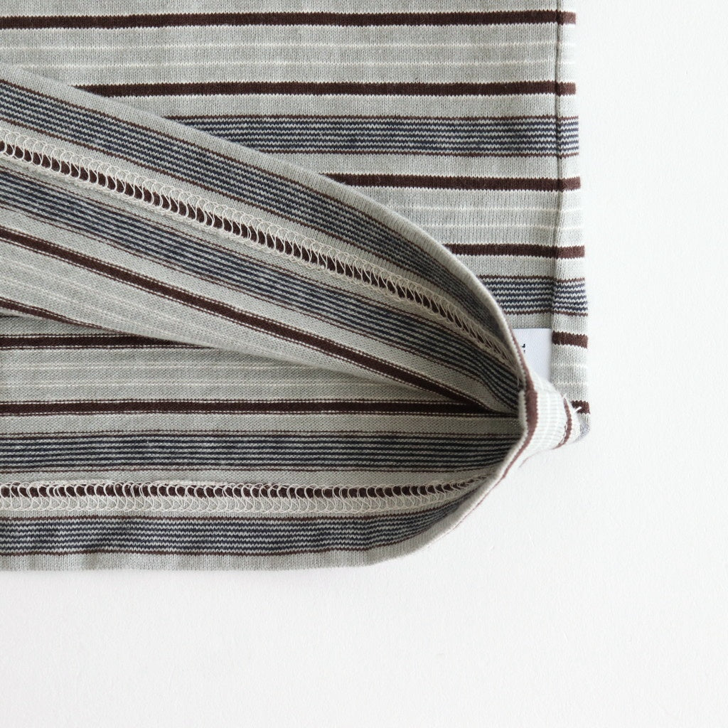 STRIPE TIGHT TANK TOP #SMOKE BLUE [2541000903]