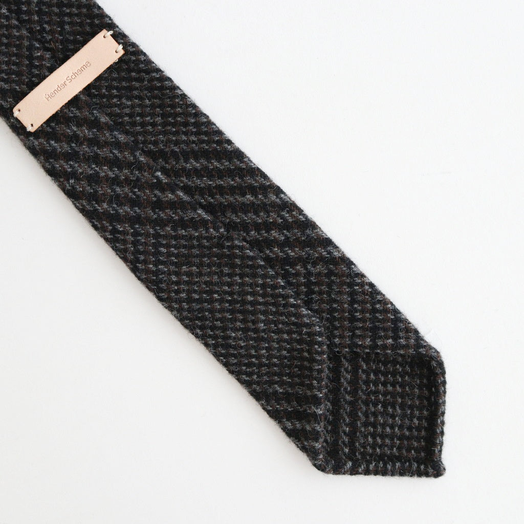 tweed necktie #dark brown [xu-c-twn]