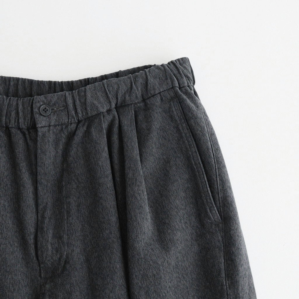 Sulfur Dyed Gabardine Two Tuck Easy Pants #GRAY [GM261-40201]